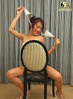 Nasty asian dicky chick flashes her cock