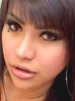 Ladyboy Eye by the mirror in her see-thru nightie