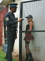 Sweet tranny Ayelen heavily pounded by a black police officer