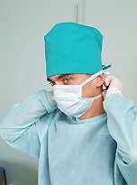 Sexy nurse boy secretly wears raunchy female outfits at work