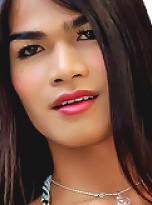 Tall, slim and sexy ladyboy strokes cock