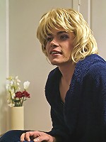 Horny hunk assfucking a crossdressed blonde in nylons